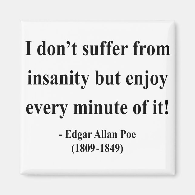 Íman Edgar Allen Poe Cotação 6a (Frente)