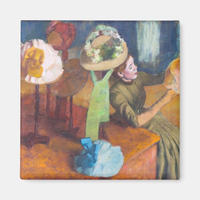 Íman Edgar Degas - A Loja de Chapéus (Frente)