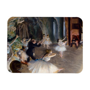 Íman Edgar Degas - A Rehearsal do Balleto no Palco