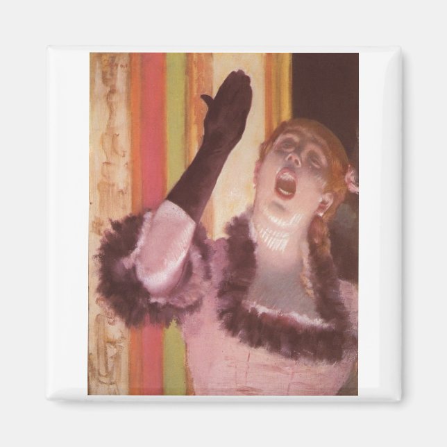 Íman Edgar Degas - Cantora com a Mulher Glove 1878 (Frente)