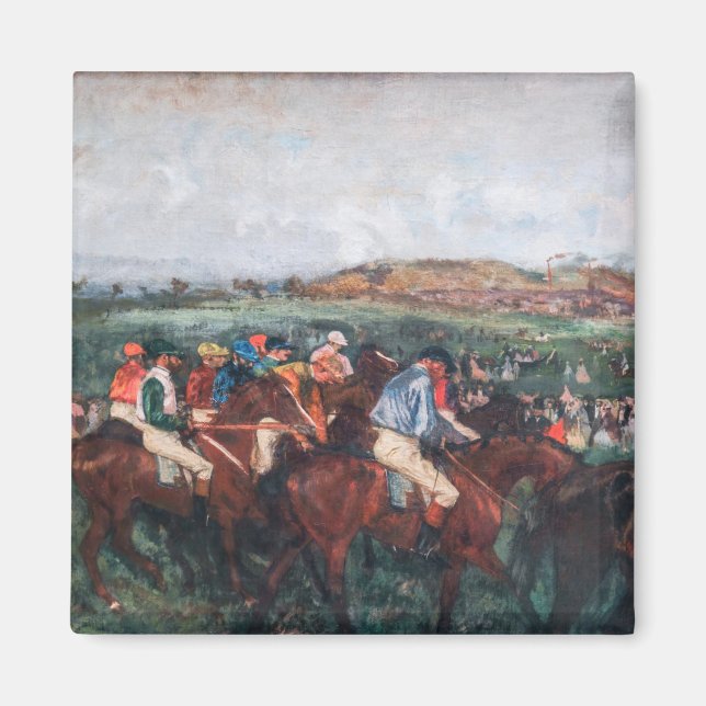 Íman Edgar Degas - Cavalheiros Corrida (Frente)