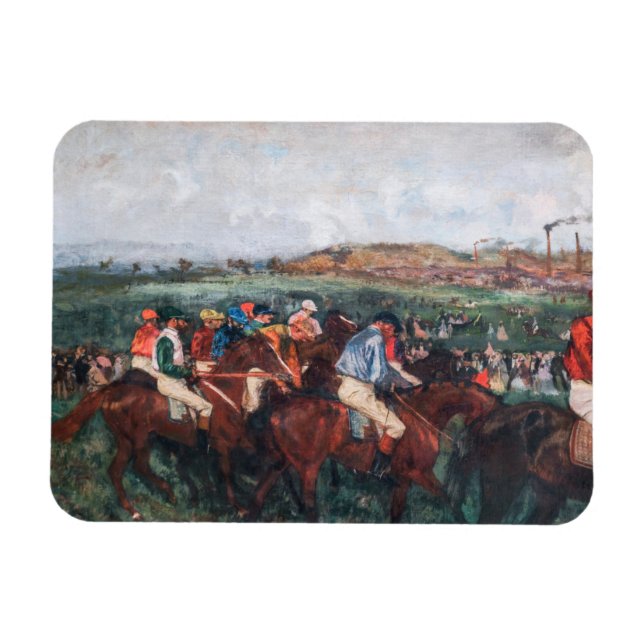 Íman Edgar Degas - Corrida de Cavalheiros (Horizontal)