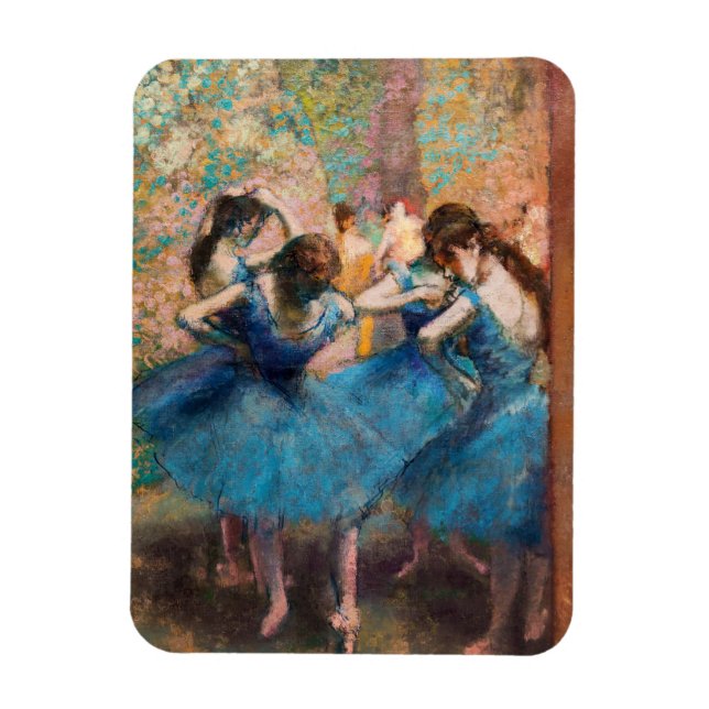 Íman Edgar Degas - Dançarinas em azul (Vertical)