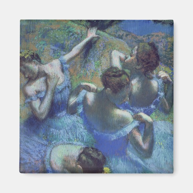 Íman Edgar Degas | Dançarinos azuis, c.1899 (Frente)