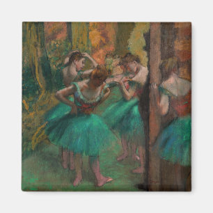 Íman Edgar Degas - Dançarinos, Rosa e Verde