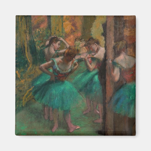 Íman Edgar Degas - Dançarinos, Rosa e Verde (Frente)