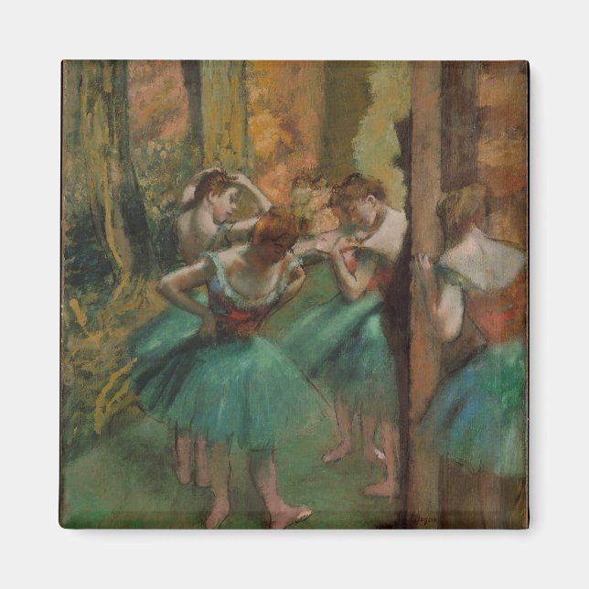 Íman Edgar Degas Dancers Pink e Green (Frente)