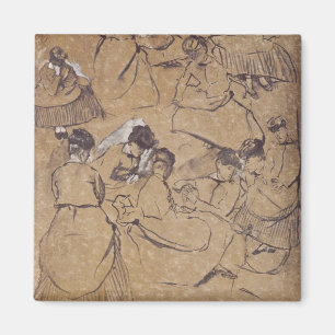 Íman Edgar Degas doze estudos das mulheres no traje