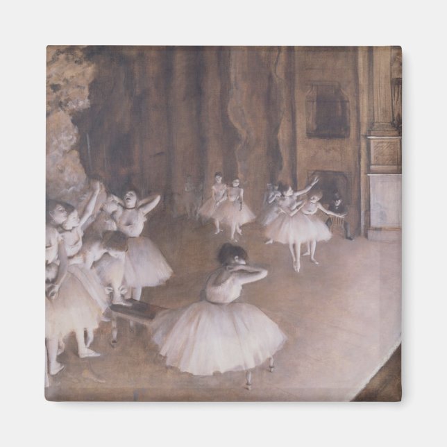 Íman Edgar Degas | Ensaio de Balé no Palco, 1874 (Frente)
