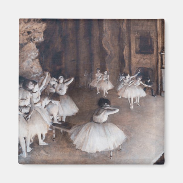 Íman Edgar Degas - Ensaio de Ballet no Palco (Frente)