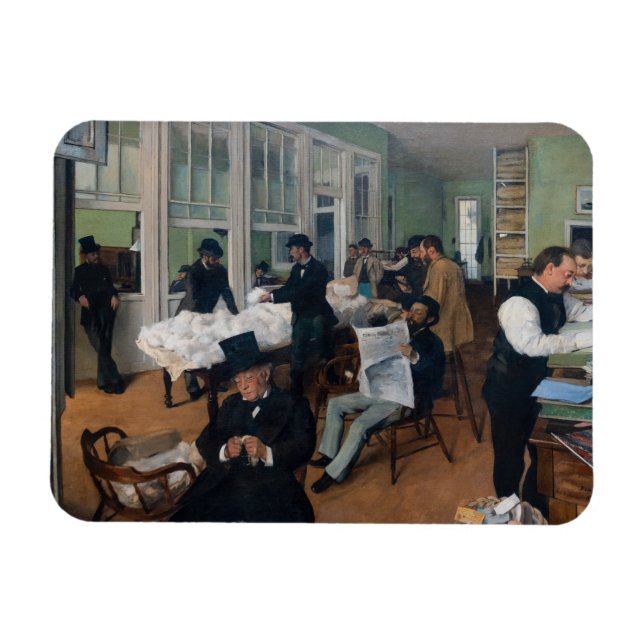 Íman Edgar Degas - Escritório de Algodão em Nova Orlean (Horizontal)