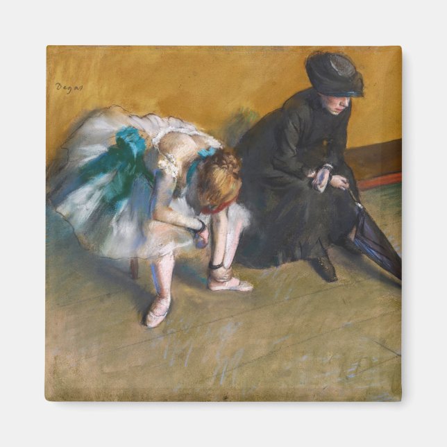 Íman Edgar Degas - Esperando (Frente)