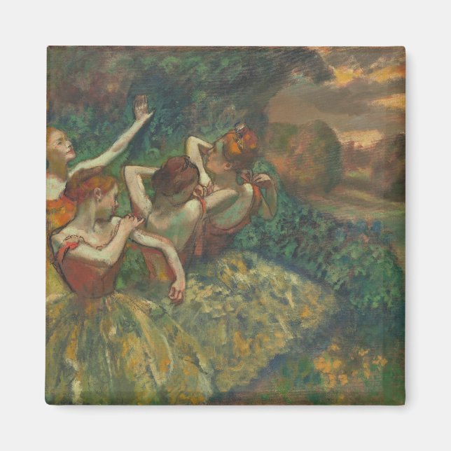 Íman Edgar Degas Four Dancers Impressionista (Frente)