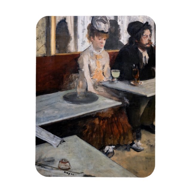 Íman Edgar Degas - Num Café / A Absinthe (Vertical)