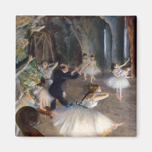 Íman Edgar Degas - O Ensaio do Balleto no Palco