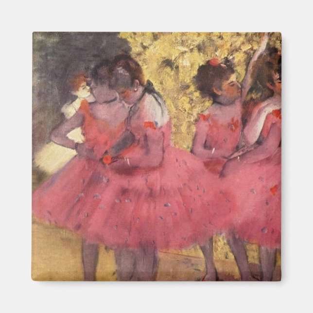 Íman Edgar Degas O Magnet Dos Dançarinos Rosa (Frente)
