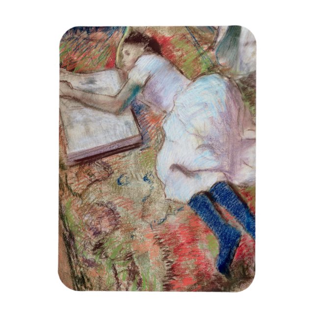 Íman Edgar Degas | Reader Lying Down, c.1889 (Vertical)
