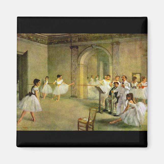 Íman Edgar Degas - Sala do Balé da Ópera na Rue (Frente)