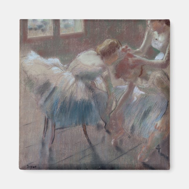 Íman Edgar Degas | Três Dançarinos Preparados para a Cl (Frente)