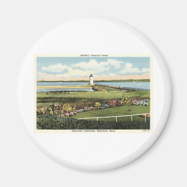 Íman Edgartown Lighthouse Martha's Vineyard c1925 (Frente)