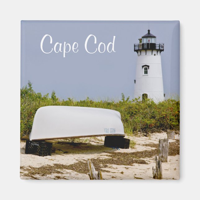 Íman Edgartown Lighthouse Martha's Vineyard Mass Magnet (Frente)