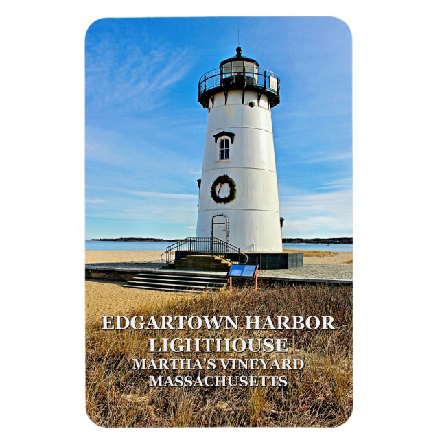 Íman Edgartown Lighthouse, Massachusetts Flexi Magnet (Vertical)