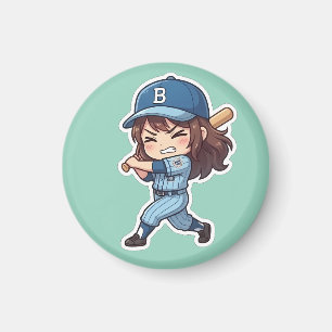 Íman Edição Chibi Baseball - Grande Rebatedor