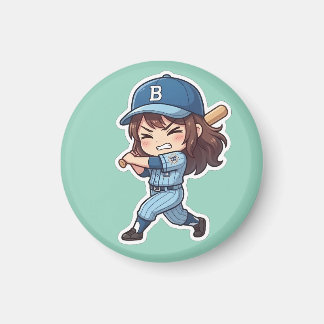 Íman Edição Chibi Baseball - Grande Rebatedor