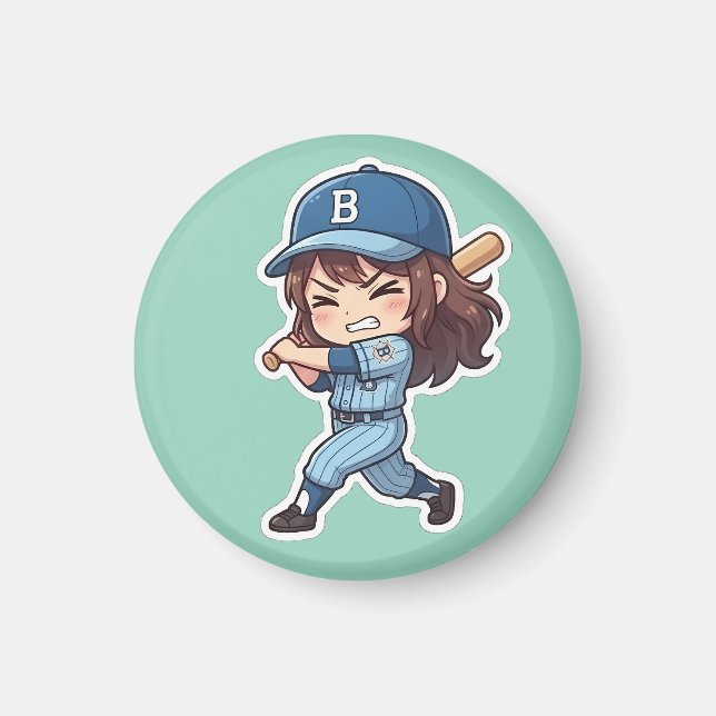 Íman Edição Chibi Baseball - Grande Rebatedor (Frente)