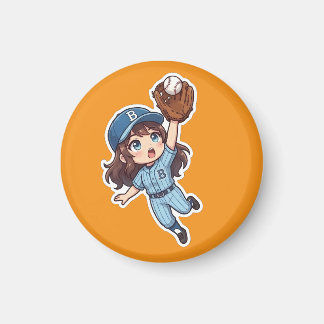 Íman Edição Chibi Baseball - Pega Saltitante