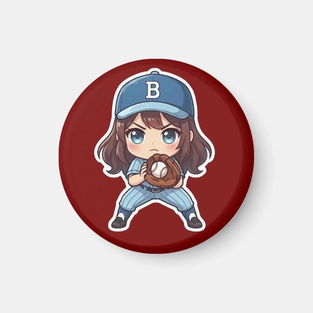 Íman Edição Chibi Baseball - Posição de Prontidão (Frente)