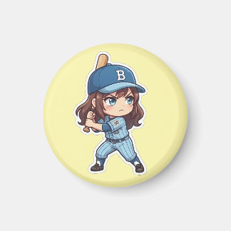 Íman Edição Chibi Baseball - Posição do Batedor