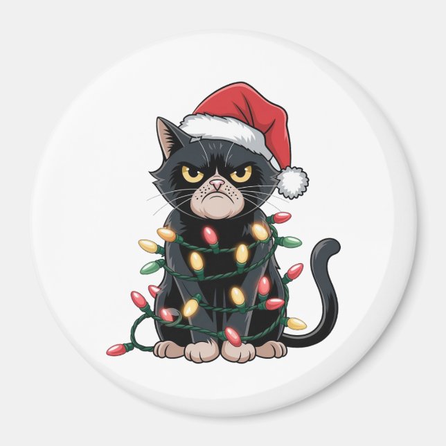 Íman Edição de Natal do Gato Preto (Frente)