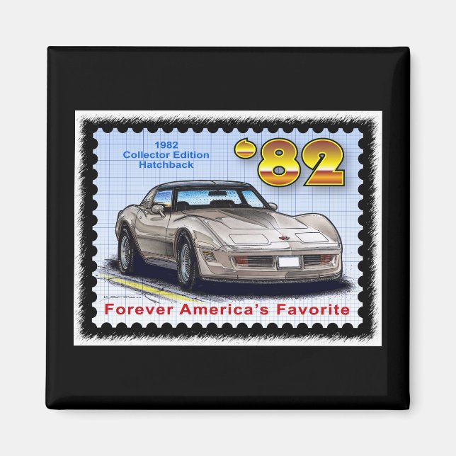 Íman Edição Especial de 1982 Corvette (Frente)