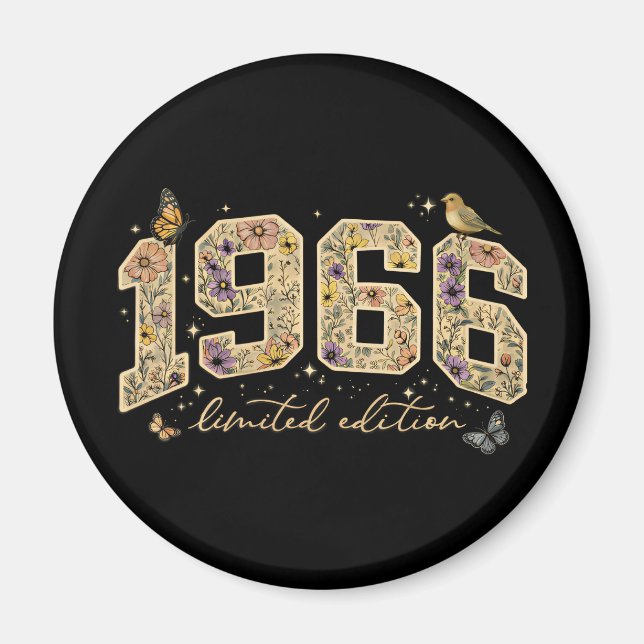 Íman Edição Limitada de 60º Aniversário Floral 1966 (Frente)