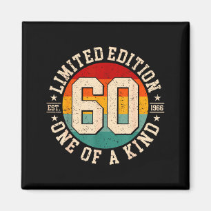 Íman edição limitada de 60 anos vintage 1966 60º