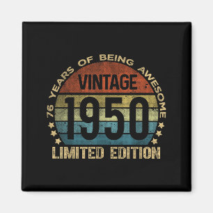 Íman Edição Limitada de 76 Anos de Idade Vintage 1950 7
