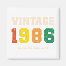 Íman Edição Limitada Vintage 1986 Design de Aniversário