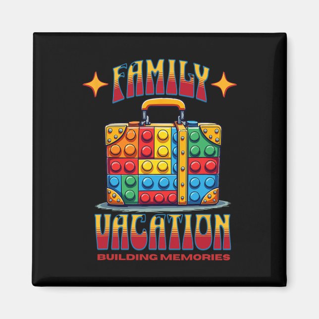 Íman Edifício das férias da família Bricks Memórias (Frente)