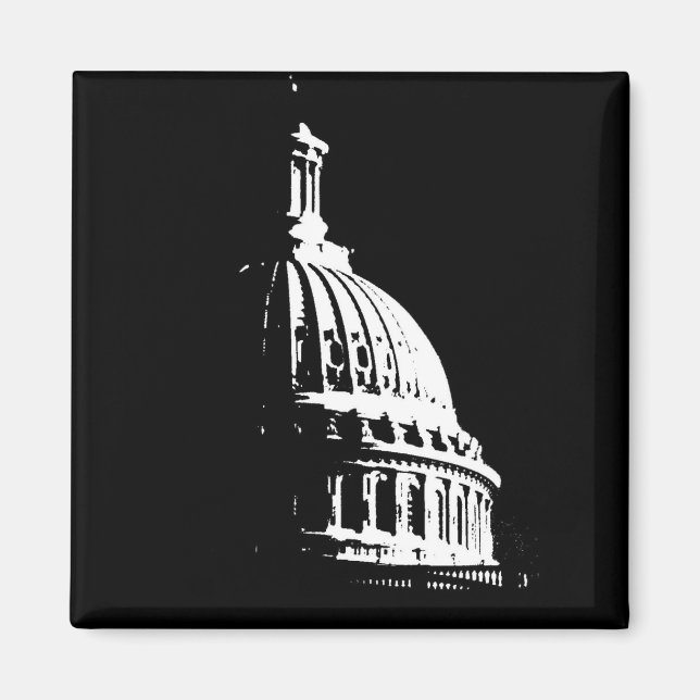 Íman Edifício de Capital B&W (Frente)
