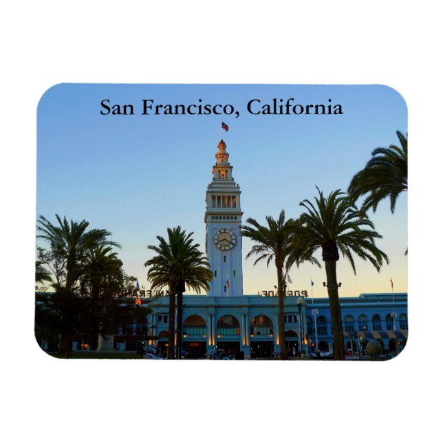 Íman Edifício San Francisco Ferry nº 11 Magnet (Horizontal)