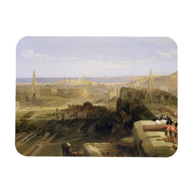 Íman Edimburgo do Castelo, 1847 (óleo na canvas) (Horizontal)