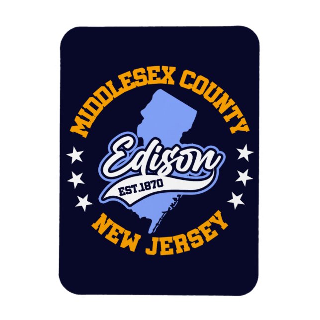Íman Edison, Nova Jersey (Vertical)