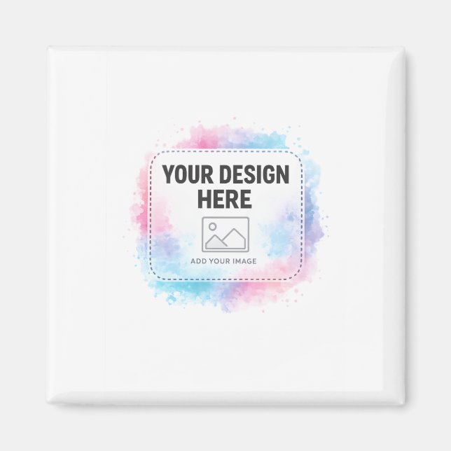 Íman Editable Watercolor Design Template – Your Design (Frente)
