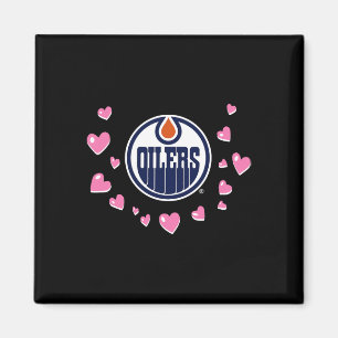 Íman Edmonton Oilers Amor de São Valentim Nhl Licenciad