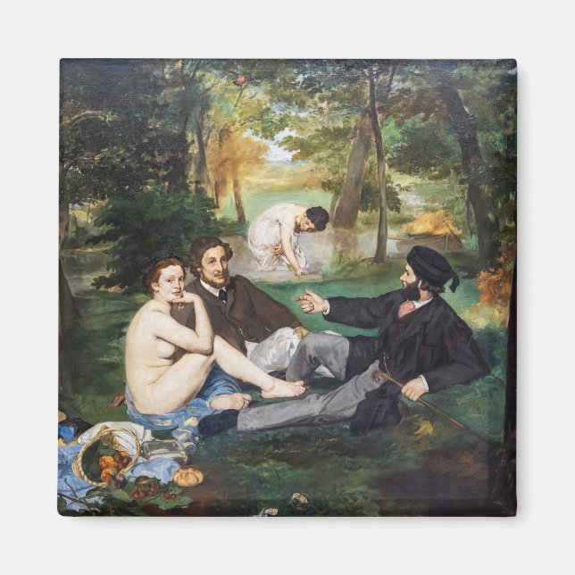 Íman Edouard Manet - Almoço na Relva (Frente)