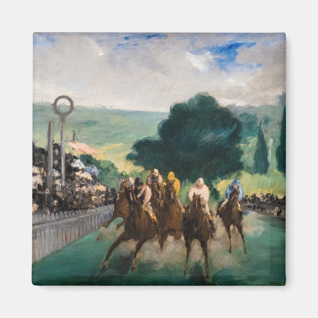 Íman Edouard Manet - As Corridas em Longchamp (Frente)