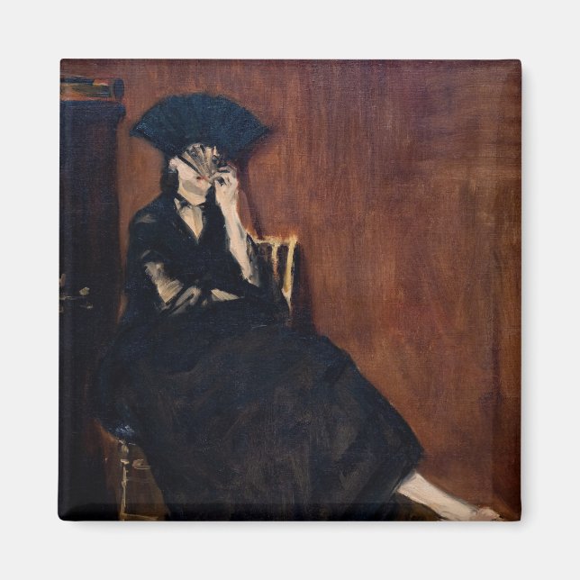 Íman Edouard Manet - Berthe Morisot com um Leque (Frente)