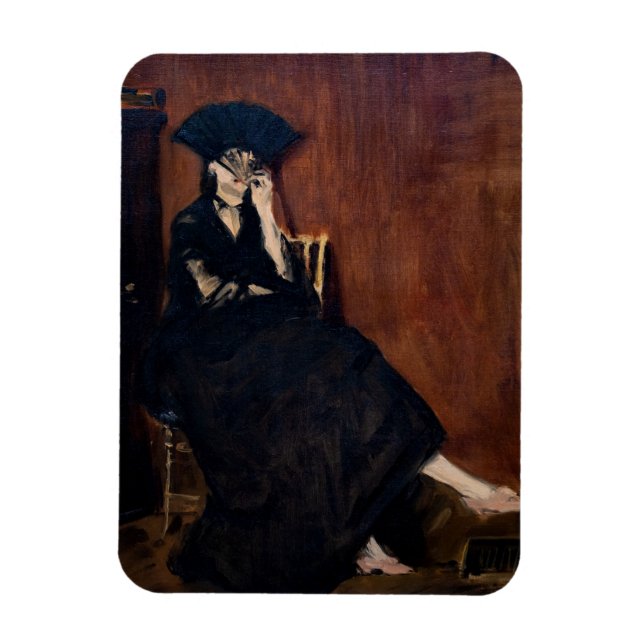 Íman Edouard Manet - Berthe Morisot com um Leque (Vertical)