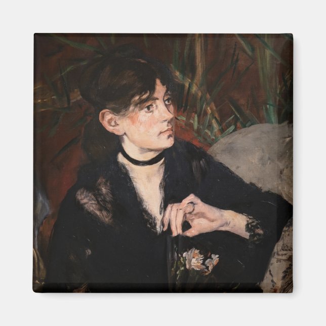 Íman Edouard Manet - Berthe Morisot com um Leque 1874 (Frente)